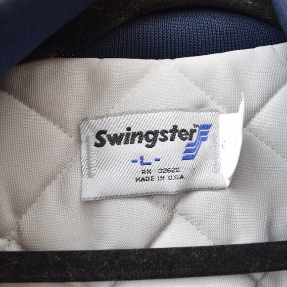 Vintage Swingster Silk Satin Varsity Jacket - Picture 5 of 6